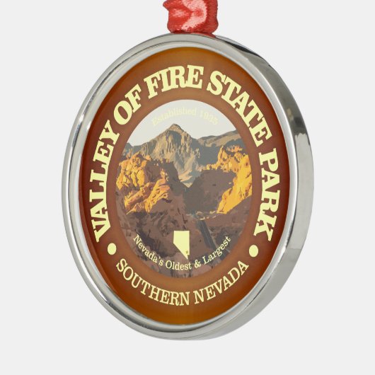 Valley of Fire SP Metalen Ornament (Links)