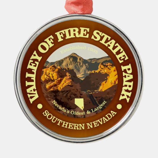 Valley of Fire SP Metalen Ornament (Voorkant)