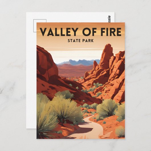 Valley of Fire State Park Briefkaart (Voorkant / Achterkant)