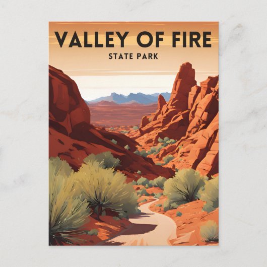 Valley of Fire State Park Briefkaart (Voorkant)