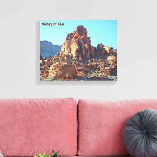 Valley of Fire State Park Canvas Afdruk (Insitu (Woonkamer))
