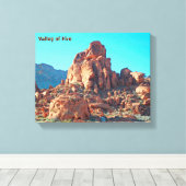 Valley of Fire State Park Canvas Afdruk (Insitu (Houten vloer))