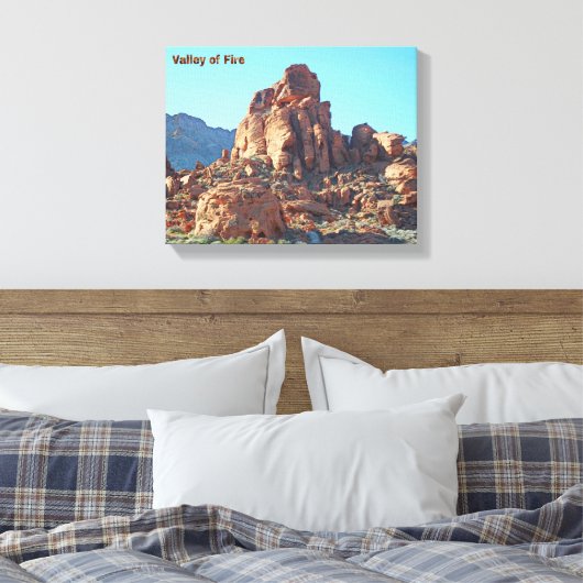 Valley of Fire State Park Canvas Afdruk (Insitu (Slaapkamer))