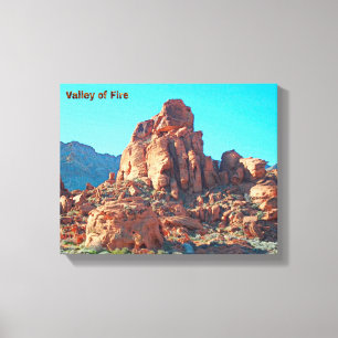 Valley of Fire State Park Canvas Afdruk