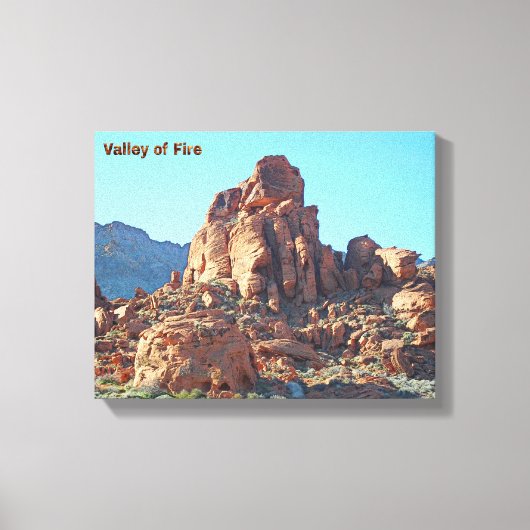Valley of Fire State Park Canvas Afdruk (Voorkant)