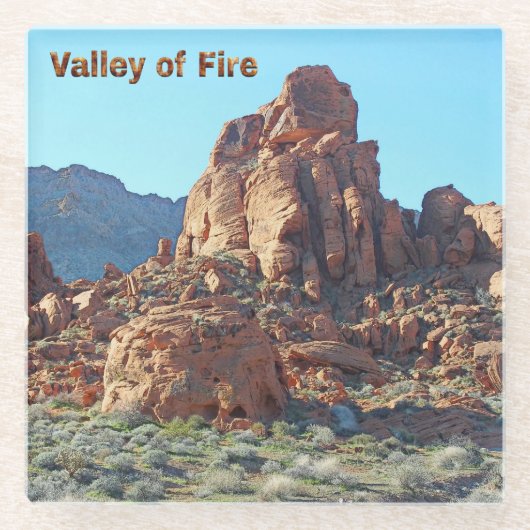 Valley of Fire State Park Glazen Onderzetter (Voorkant)
