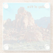 Valley of Fire State Park Glazen Onderzetter (Achterkant)