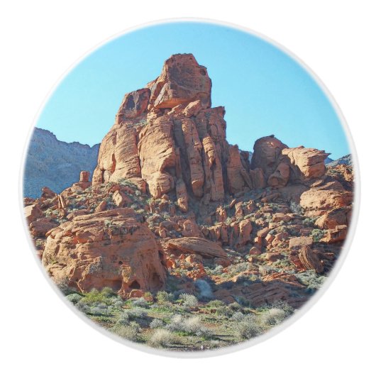 Valley of Fire State Park Keramische Knop (Voorkant)