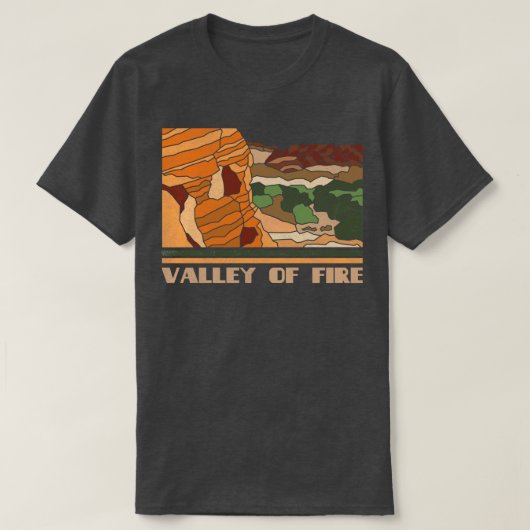 Valley of Fire State Park Natuur Lover  Ret T-shirt (Design voorkant)