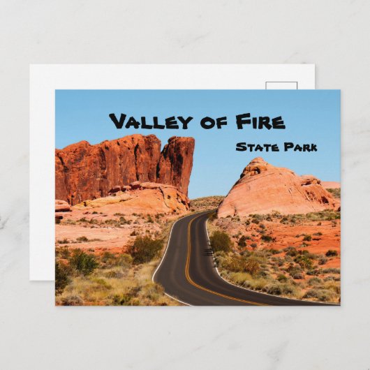 Valley of Fire State Park Nevada America USA Briefkaart (Voorkant / Achterkant)