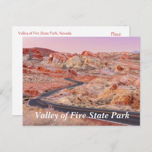 Valley of Fire State Park, Nevada Briefkaart (Voorkant / Achterkant)