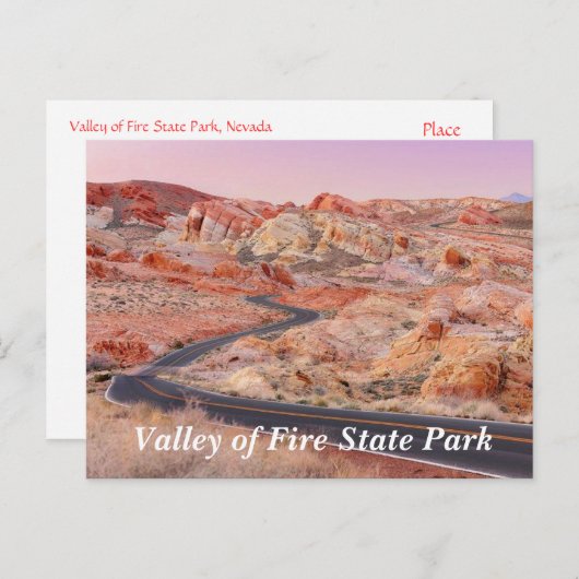Valley of Fire State Park, Nevada Briefkaart (Voorkant / Achterkant)