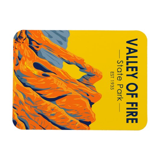 Valley of Fire State Park Nevada  Magneet (Horizontaal)