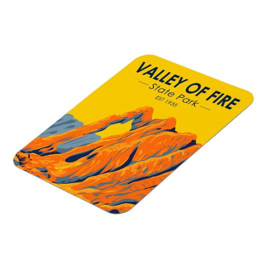 Valley of Fire State Park Nevada  Magneet (Linkerzijde)