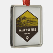 Valley of Fire State Park Nevada Metalen Ornament (Rechts)