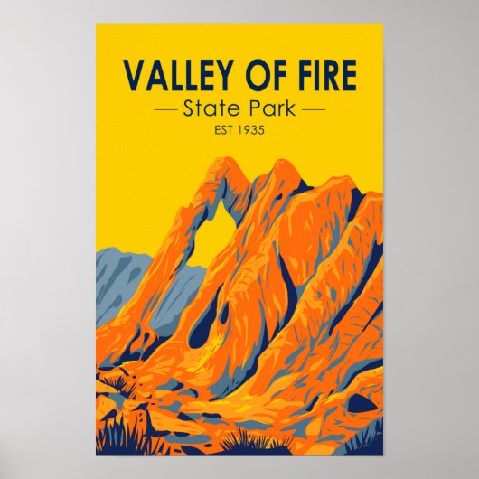 Valley of Fire State Park Nevada  Poster (Voorkant)