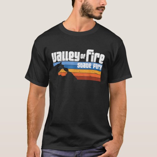 Valley of Fire State Park Nevada Retro Desert Suns T-shirt (Voorkant)