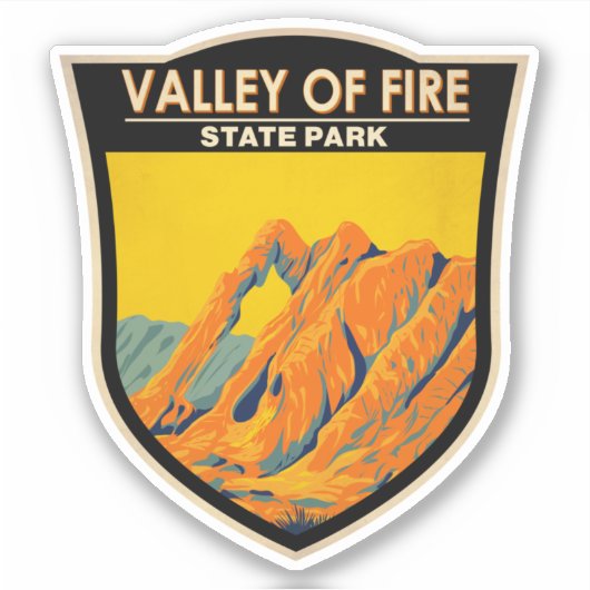 Valley of Fire State Park Nevada  Sticker (Voorkant)