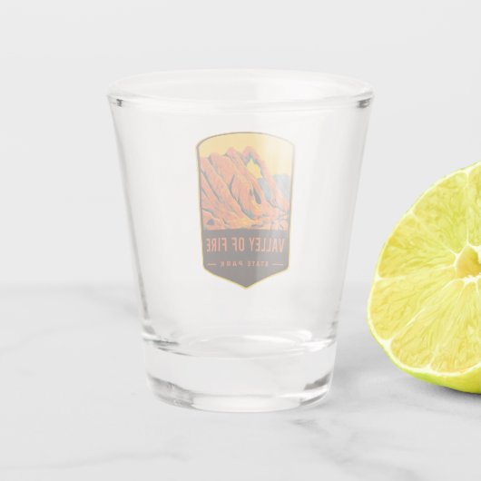 Valley Of Fire State Park Shot Glas (Achterkant)