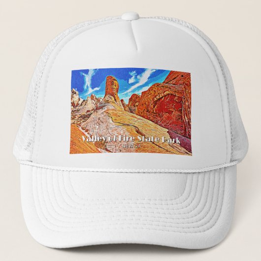 Valley of Fire State Park Trucker Pet (Voorkant)