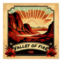 Valley of Fire State Park  WPA-stijl