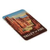 Valley of Fire Vintage van Nevada Magneet (Rechterzijde)