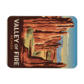 Valley of Fire Vintage van Nevada Magneet (Horizontaal)