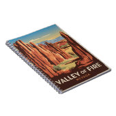 Valley of Fire Vintage van Nevada Notitieboek (Rechterzijde)
