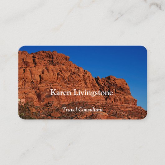Valley of Fire  Visitekaartje (Voorkant)
