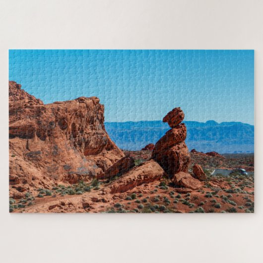 Valley of Fire Woestijn Landschap Schilderachtige  Legpuzzel (Horizontaal)