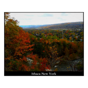 VALLEY OF ITHACA NEW YORK PERFECT POSTER