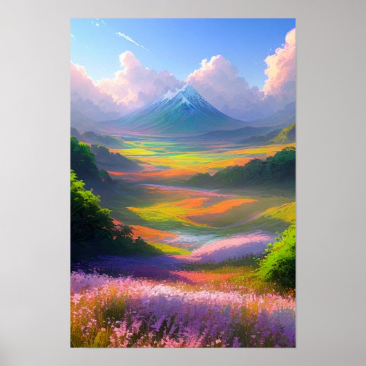 Valley of Magical Colors Poster (Voorkant)