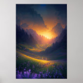 Valley of Radiant Colors Poster (Voorkant)