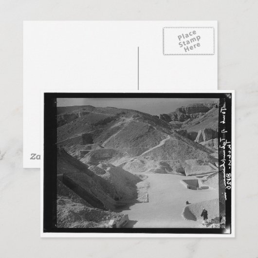 Valley of Royal Tombs, met Tutankhaman c. 1936 Briefkaart (Voorkant / Achterkant)