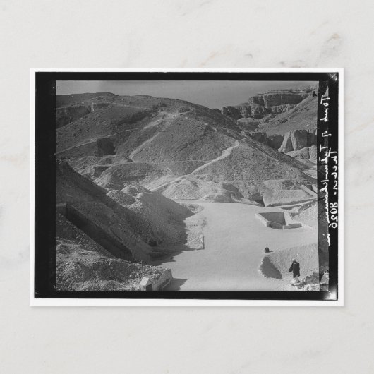 Valley of Royal Tombs, met Tutankhaman c. 1936 Briefkaart (Voorkant)