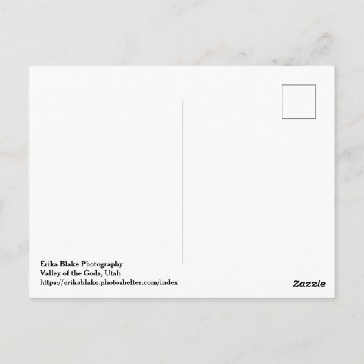 Valley of the Gods Utah-Briefkaart Briefkaart (Achterkant)