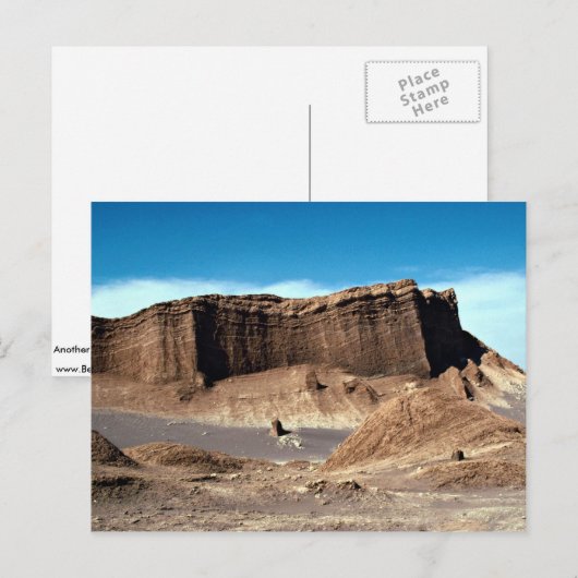 Valley of the moon, Atacama woestijn, Chili woesti Briefkaart (Voorkant / Achterkant)