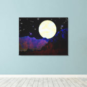 Valley of the Moon Canvas Afdruk (Insitu (Houten vloer))