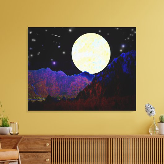 Valley of the Moon Canvas Afdruk (Insitu (Woonkamer))