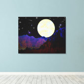 Valley of the Moon Canvas Afdruk (Insitu (Houten vloer))