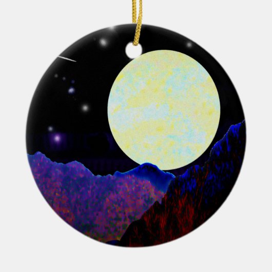 Valley of the Moon Keramisch Ornament (Voorkant)