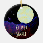 Valley of the Moon ODAT Keramisch Ornament (Achterkant)