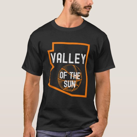 Valley of the Sun Phoenix Basketball Arizona State T-shirt (Voorkant)