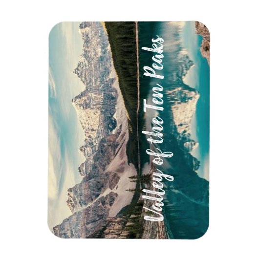 Valley of the Ten Peaks, Banff gestileerd Magneet (Verticaal)