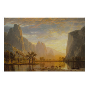 Valley of the Yosemite (1864) – Albert Bierstadt Perfect Poster