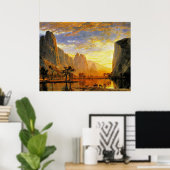 Valley of Yosemite door Albert Bierstadt Poster (Thuiskantoor)