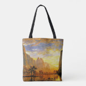 Valley of Yosemite door Albert Bierstadt Tote Bag (Achterkant)
