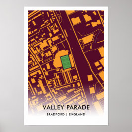 Valley Parade Poster - thuisbasis van Bradford Cit