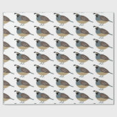 Valley Quail Cadeaupapier (Vlak)