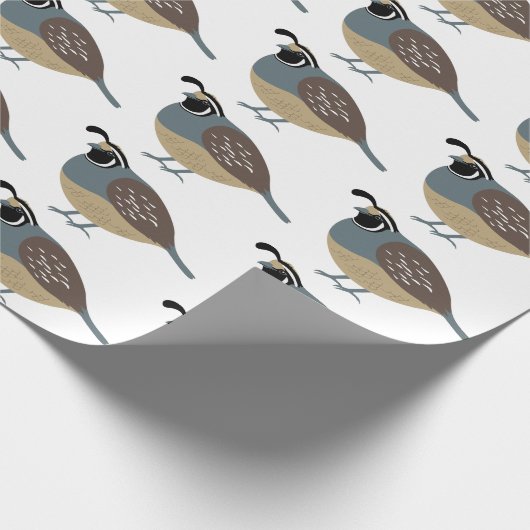 Valley Quail Cadeaupapier (Hoek)